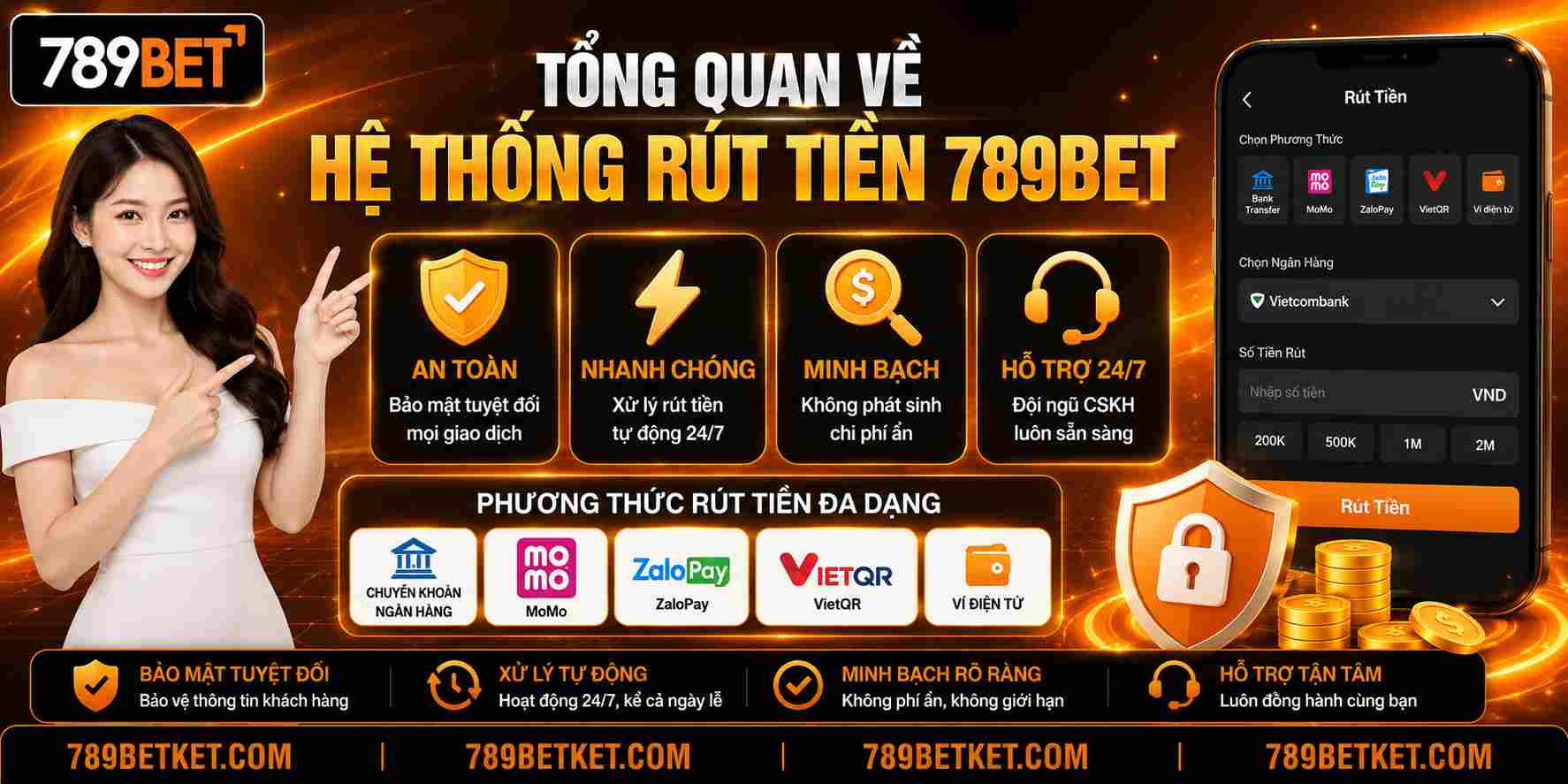 Rút tiền 789BET 1 Tổng quan về hệ thống rút tiền 789BET